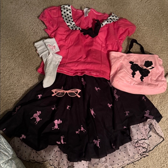 50’s sock hop retro poodle dress up costume - Picture 3 of 7